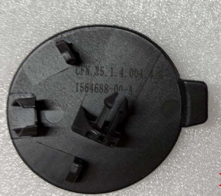 Tesla Model S Front Bumper Tow Hook Cover 2021-2023 Black Plastic