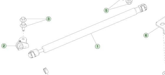 GAS STRUT - HOOD FOR MOIDEL S 2012-2021  1062634-00-A