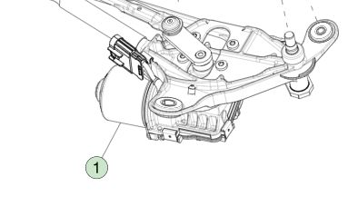 Tesla Model Y Left Hand Drive Wiper Module 1658936-00-A