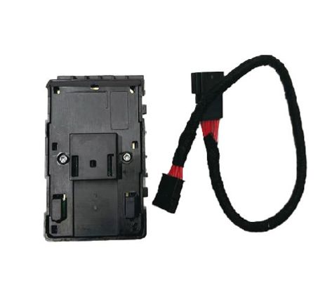 Tesla Driver Side Window Switch Matte Black with Wire 1081037-02-G