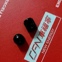 Tesla Model 3/Y/X/S TPMS Dust Caps - Black Plastic Valve Stem Covers