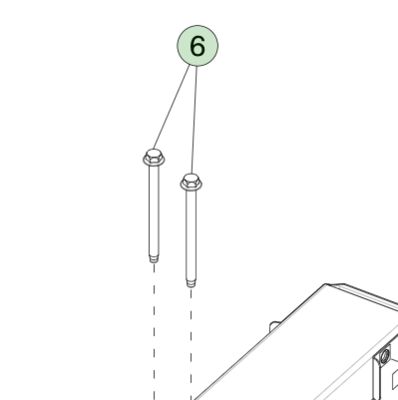 M10x130 Steel HF Bolt for Tesla Model 3/Y 2017-2023 1446114-00-B