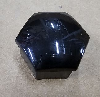 Glossy Black Tesla Wheel Nut Cover 22mm ABS Plastic 5x5x3cm