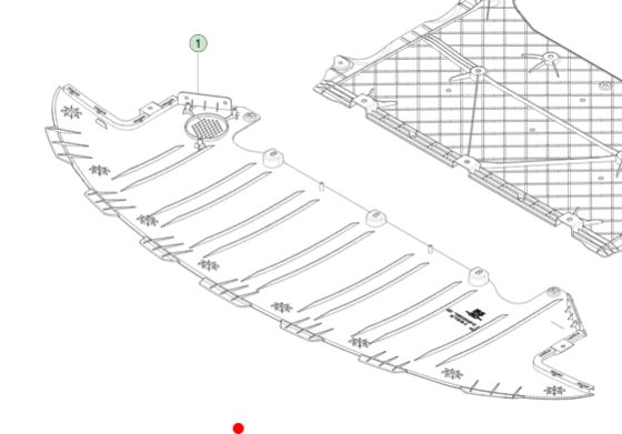 Black Valance Front Fascia for Tesla Model S 2021+ 177x65x4cm