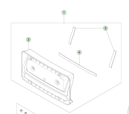 Tesla Model X Front License Plate Bracket CN-Spec 52x17x5cm Black ABS