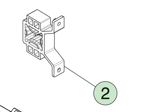 UPPER ISOLATOR MOUNTS, COOLING MODULE FOR TESLA MODEL S 2021+ 1615669-00-A